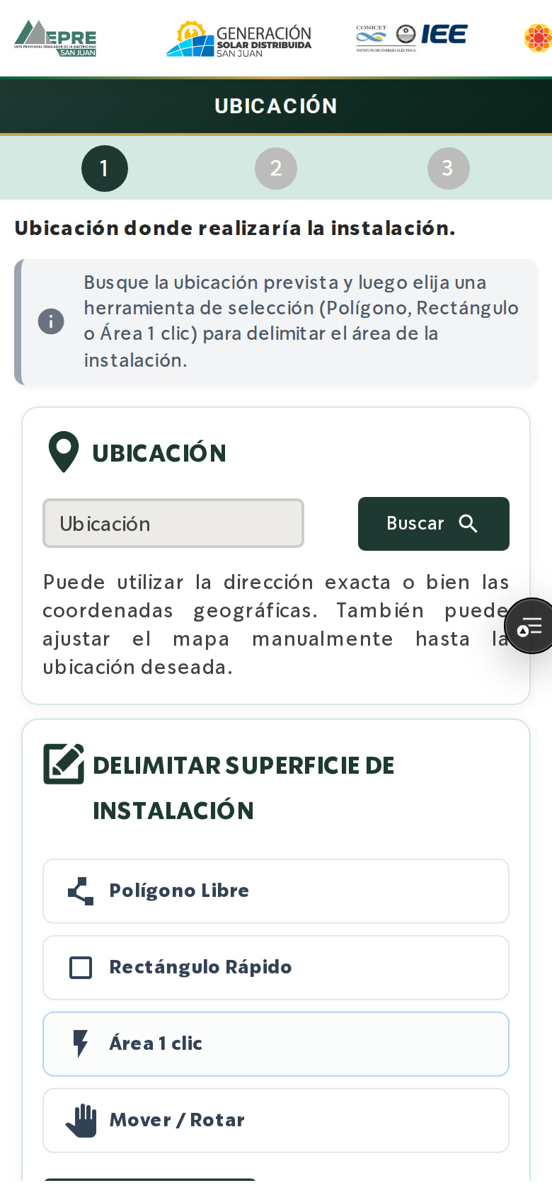 Aplicación Solar v2.0 en smartphone móvil